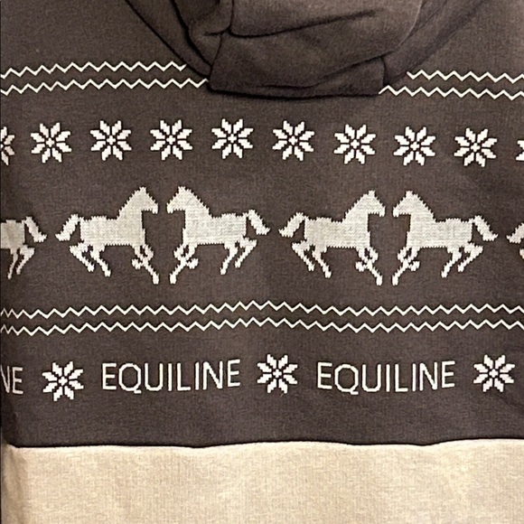 Equiline NILVIAN WOMEN’S ZIP HOODIE WITH WINTER PRINT size XXL - Picture 7 of 16